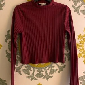 Burgundy top
